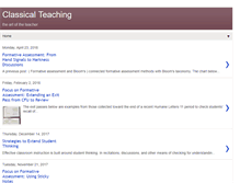Tablet Screenshot of classicalteaching.com